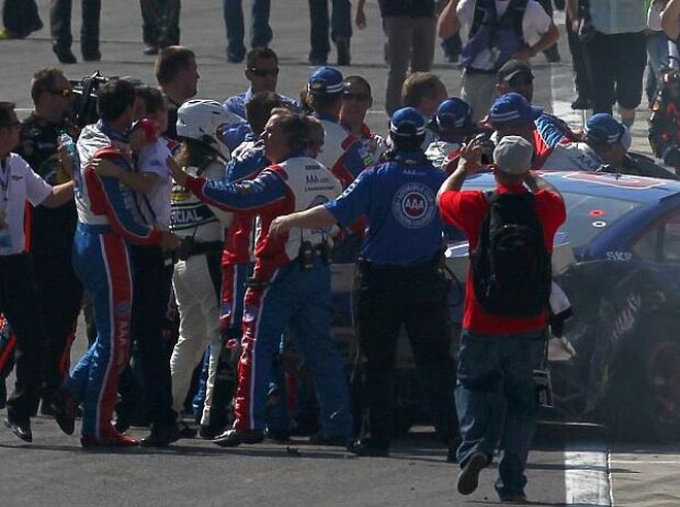 Joey Logano, Tony Stewart Joey Logano, Tony Stewart