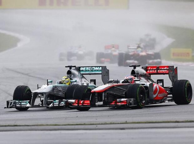 Jenson Button, Nico Rosberg Jenson Button, Nico Rosberg