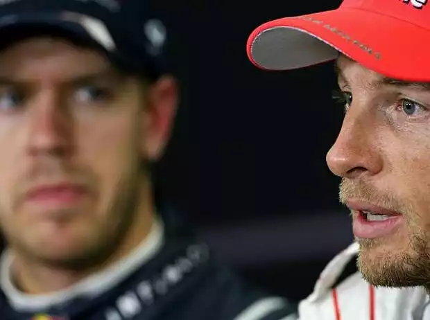 Jenson Button, Sebastian Vettel Titel-Bild zur News: Jenson Button, Sebastian Vettel