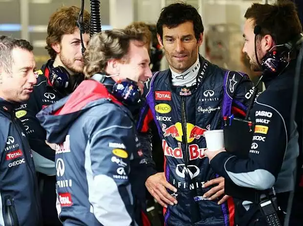 Christian Horner, Mark Webber Titel-Bild zur News: Christian Horner, Mark Webber