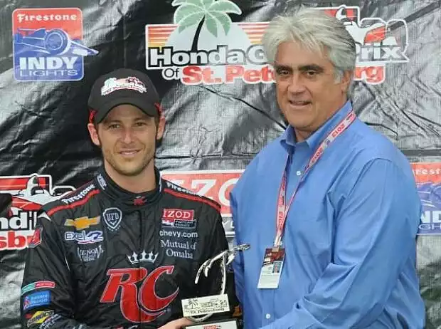 Marco Andretti Mark Miles Titel-Bild zur News: Marco Andretti Mark Miles