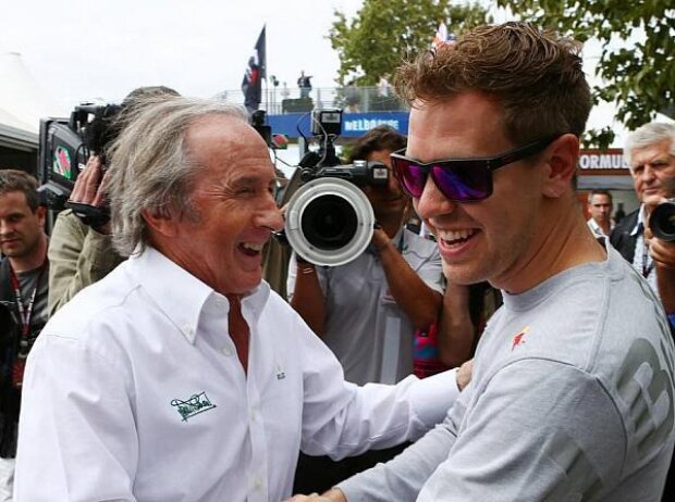 Titel-Bild zur News: Sebastian Vettel, Jackie Stewart