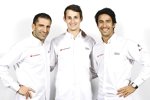 Marc Gene, Oliver Jarvis und Lucas di Grassi