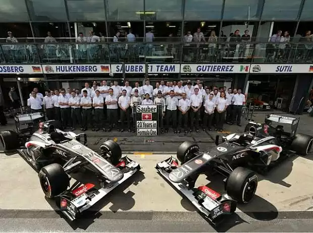 Das Sauber-Team der Saison 2013 Titel-Bild zur News: Das Sauber-Team der Saison 2013