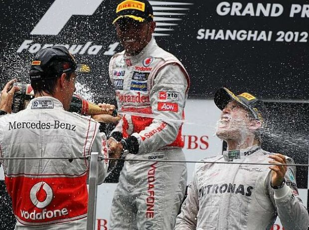 Jenson Button, Lewis Hamilton, Nico Rosberg Jenson Button, Lewis Hamilton, Nico Rosberg