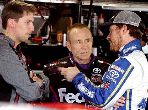 Brian Vickers, Mark Martin, Denny Hamlin Brian Vickers, Mark Martin, Denny Hamlin