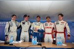 James Nash (Bamboo-Chevrolet), Pepe Oriola (Tuenti-SEAT), Yvan Muller (RML-Chevrolet) und Tom Chilton (RML-Chevrolet) 