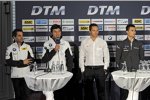 Timo Glock (MTEK-BMW), Bruno Spengler (Schnitzer-BMW), Timo Scheider (Abt-Audi) und Pascal Wehrlein (HWA-Mercedes) 