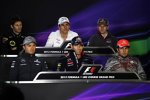 Donnerstags-Pressekonferenz mit Romain Grosjean (Lotus), Adrian Sutil (Force India), Nico Hülkenberg (Sauber), Nico Rosberg (Mercedes), Mark Webber (Red Bull) und Sergio Perez (McLaren) 