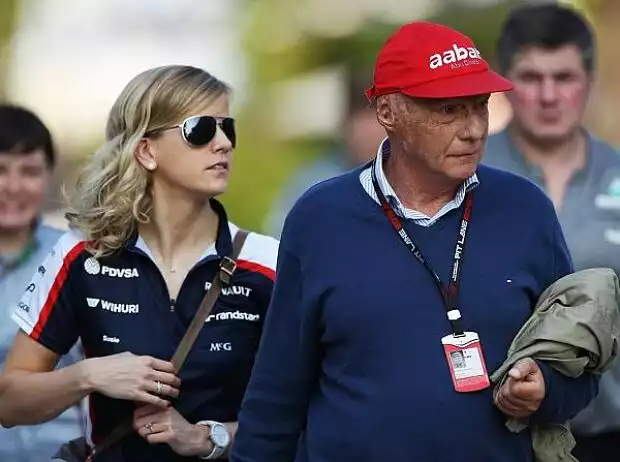 Susie Wolff und Niki Lauda Titel-Bild zur News: Susie Wolff und Niki Lauda