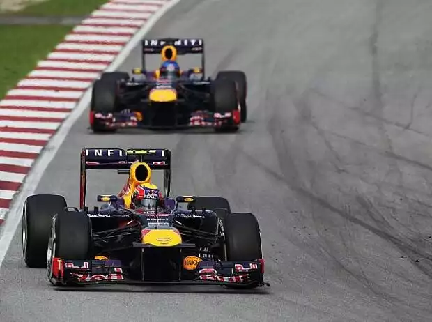 Titel-Bild zur News: Mark Webber, Sebastian Vettel