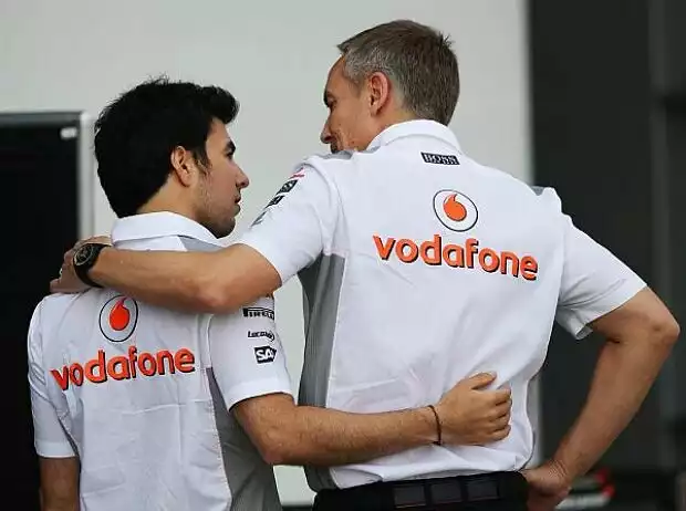 Sergio Perez, Martin Whitmarsh Titel-Bild zur News: Sergio Perez, Martin Whitmarsh