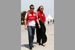 Fernando Alonso (Ferrari) und Freundin Dascha Kapustina