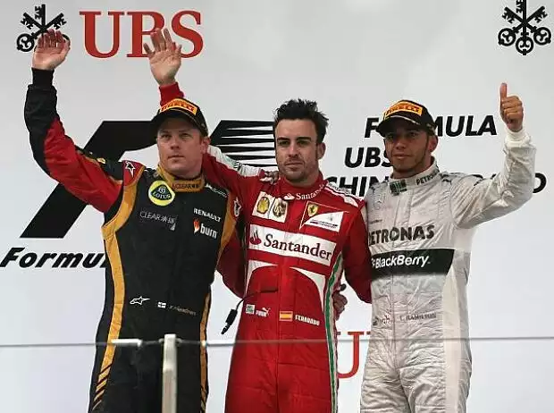 Kimi Räikkönen, Fernando Alonso, Lewis Hamilton Titel-Bild zur News: Kimi Räikkönen, Fernando Alonso, Lewis Hamilton