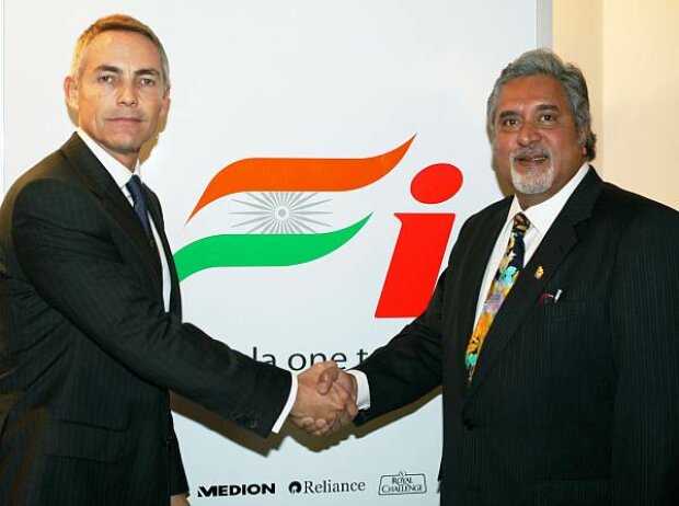 Martin Whitmarsh und Vijay Mallya Martin Whitmarsh und Vijay Mallya