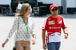 Felipe Massa (Ferrari) mit Ehefrau Rafaela Bassi