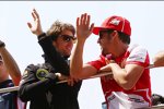 Romain Grosjean (Lotus) und Fernando Alonso (Ferrari) 