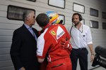 Piero Ferrari, Stefano Domenicali und Fernando Alonso (Ferrari)