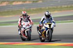 Marco Melandri vor Jonathan Rea 