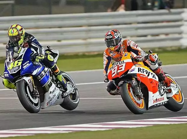 Valentino Rossi, Marc Marquez Titel-Bild zur News: Valentino Rossi, Marc Marquez