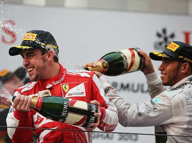 Titel-Bild zur News: Lewis Hamilton, Fernando Alonso