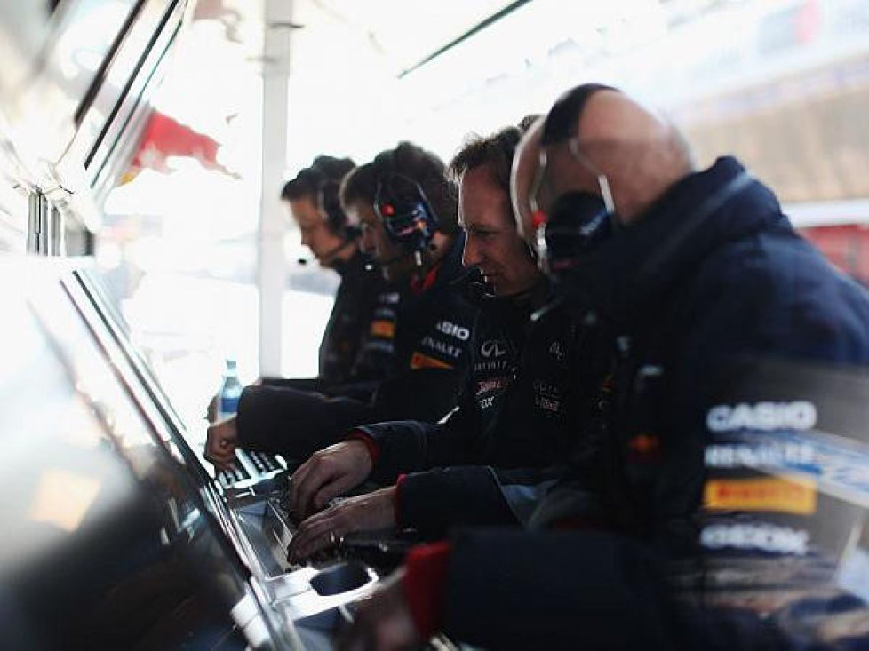Christian Horner, Adrian Newey, Kommandostand