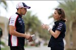 Pastor Maldonado (Williams) und Claire Williams 