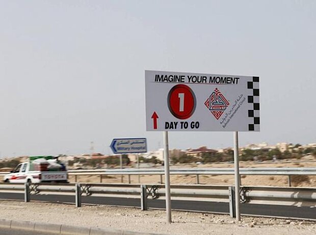 Werbung für den Grand Prix von Bahrain