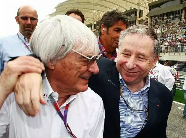 Bernie Ecclestone und Jean Todt Titel-Bild zur News: Bernie Ecclestone und Jean Todt