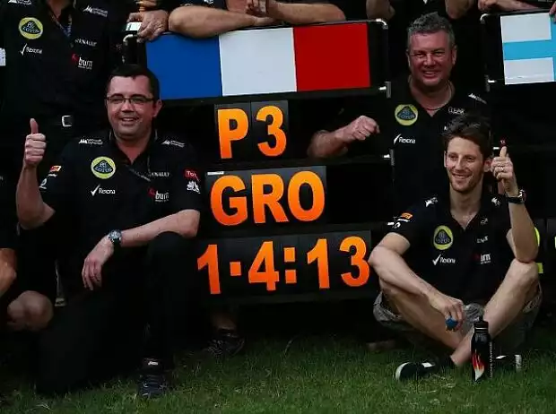 Titel-Bild zur News: Eric Boullier, Romain Grosjean