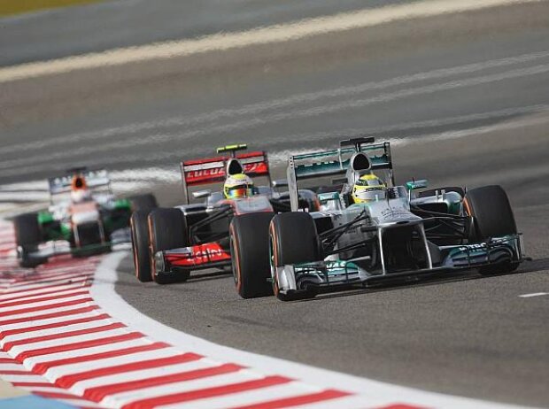 Titel-Bild zur News: Nico Rosberg, Sergio Perez