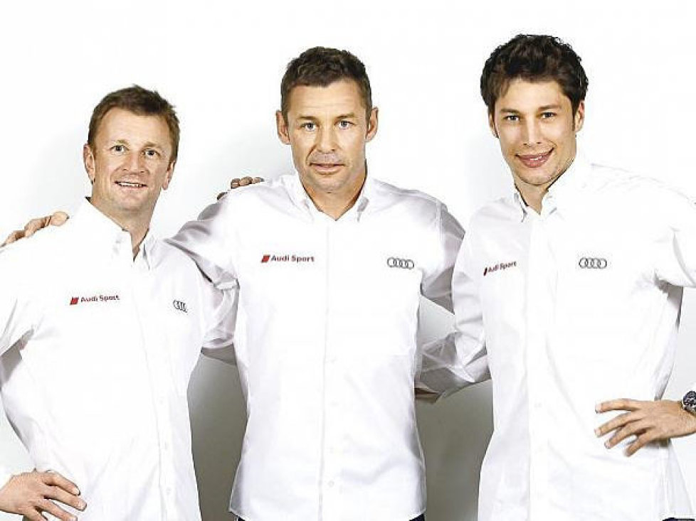 Allan McNish, Tom Kristensen, Loic Duval