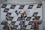 Maverick Vinales, Alex Rins und Luis Salom 