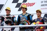 Maverick Vinales, Alex Rins und Luis Salom 