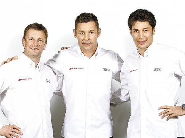 Allan McNish, Tom Kristensen, Loic Duval Allan McNish, Tom Kristensen, Loic Duval