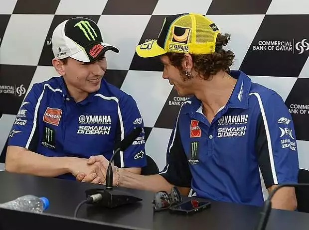 Titel-Bild zur News: Jorge Lorenzo, Valentino Rossi