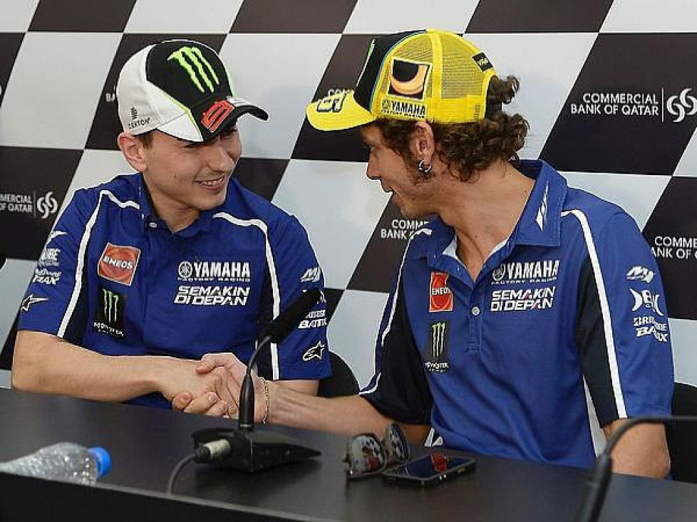 Jorge Lorenzo, Valentino Rossi