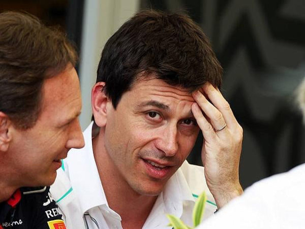 Christian Horner, Toto Wolff, Bernie Ecclestone