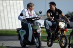 Honda-Teamchef Alessandro Mariani mit Stefano D'Aste (PB-BMW)