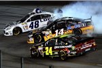 Parallelabflug von Jimmie Johnson (Hendrick) und Tony Stewart (Stewart/Haas) 