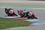 Eugene Laverty vor Jonathan Rea und Sylvain Guintoli 