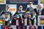 Tom Sykes, Eugene Laverty und Loris Baz 