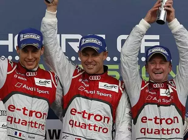 Titel-Bild zur News: Loic Duval, Tom Kristensen, Allan McNish