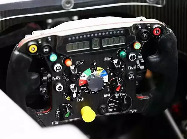 Titel-Bild zur News: Lenkrad des Sauber-Ferrari C32