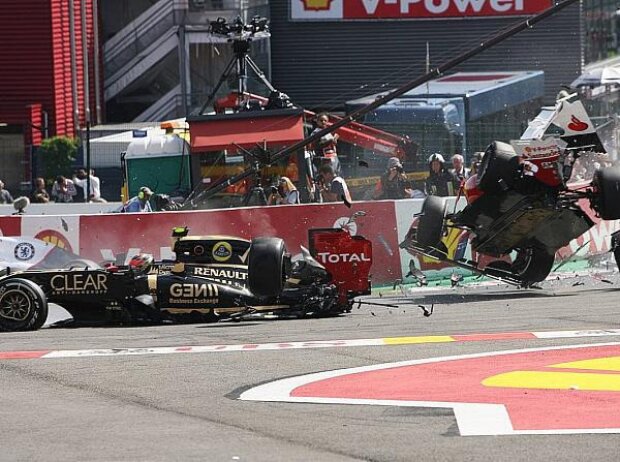 Lewis Hamilton, Romain Grosjean, Fernando Alonso, Sergio Perez, Pastor Maldonado