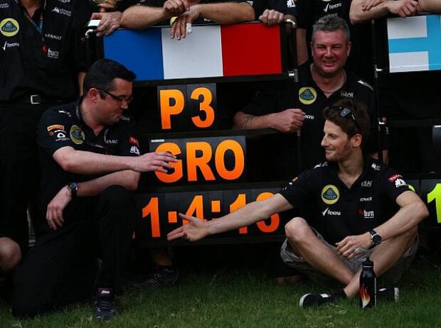Titel-Bild zur News: Eric Boullier, Romain Grosjean