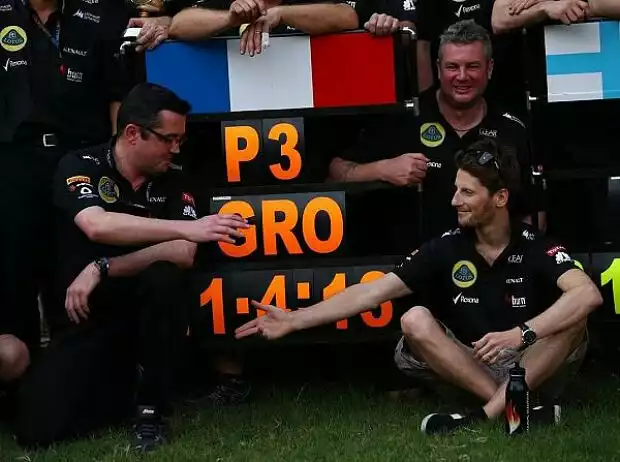 Eric Boullier, Romain Grosjean Titel-Bild zur News: Eric Boullier, Romain Grosjean