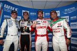 James Nash (Bamboo-Chevrolet), Norbert Michelisz (Zengö-Honda), Yvan Muller (RML-Chevrolet) und Gabriele Tarquini (Honda) 