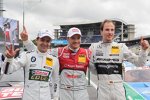 Augusto Farfus (RBM-BMW), Timo Scheider (Abt-Audi) und Christian Vietoris 