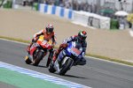 Jorge Lorenzo vor und Marc Marquez 